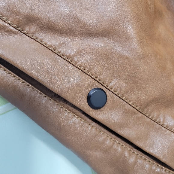 Zara Men's Faux Leather Jacket - Picture 7 of 8